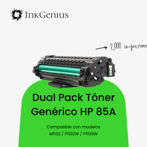 Dual Pack Tóner Genérico HP 85A