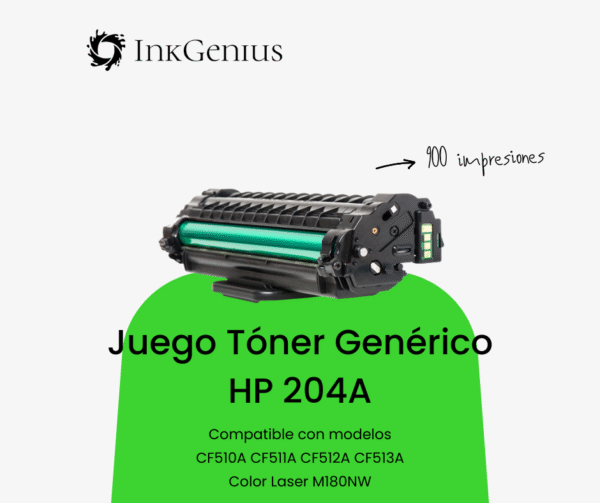 Juego de Tóner Genérico HP 204A
