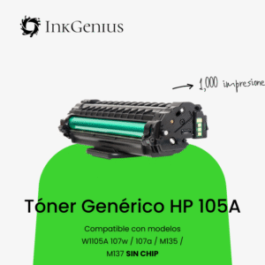 Tóner Genérico Hp 105A Sin Chip