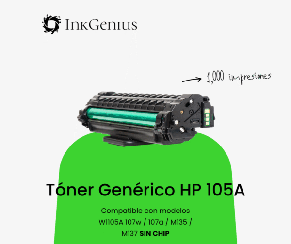 Tóner Genérico Hp 105A Sin Chip